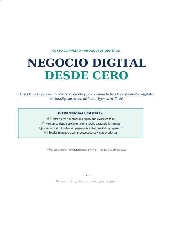 Curso de productos digitales